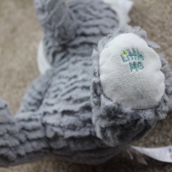 Little Me Elephant Plush Baby Infant Soft Stuffed Toy Gray White 14" NWT - Picture 7 of 7